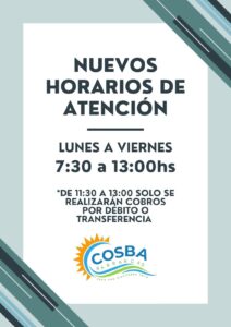 horario2-212x300 ATENCIÓN a las Vecinas/os, Socios/as de la Cooperativa de Agua Potable de Barrancas.
